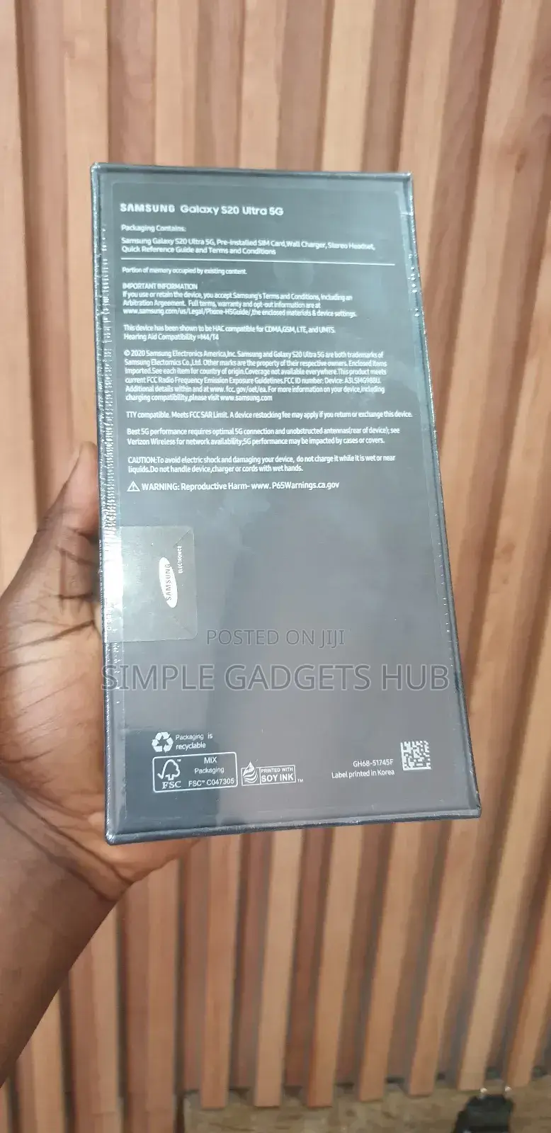 New Samsung Galaxy S20 Ultra 5G 128 GB