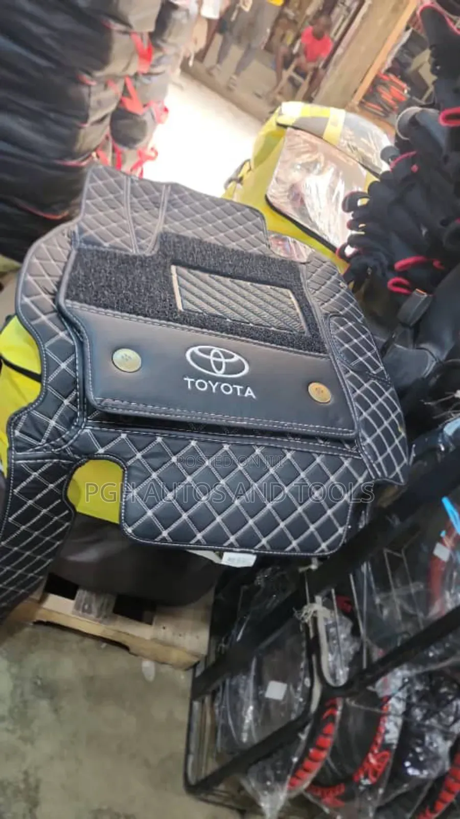 Leather Car Mat (Double Layers)