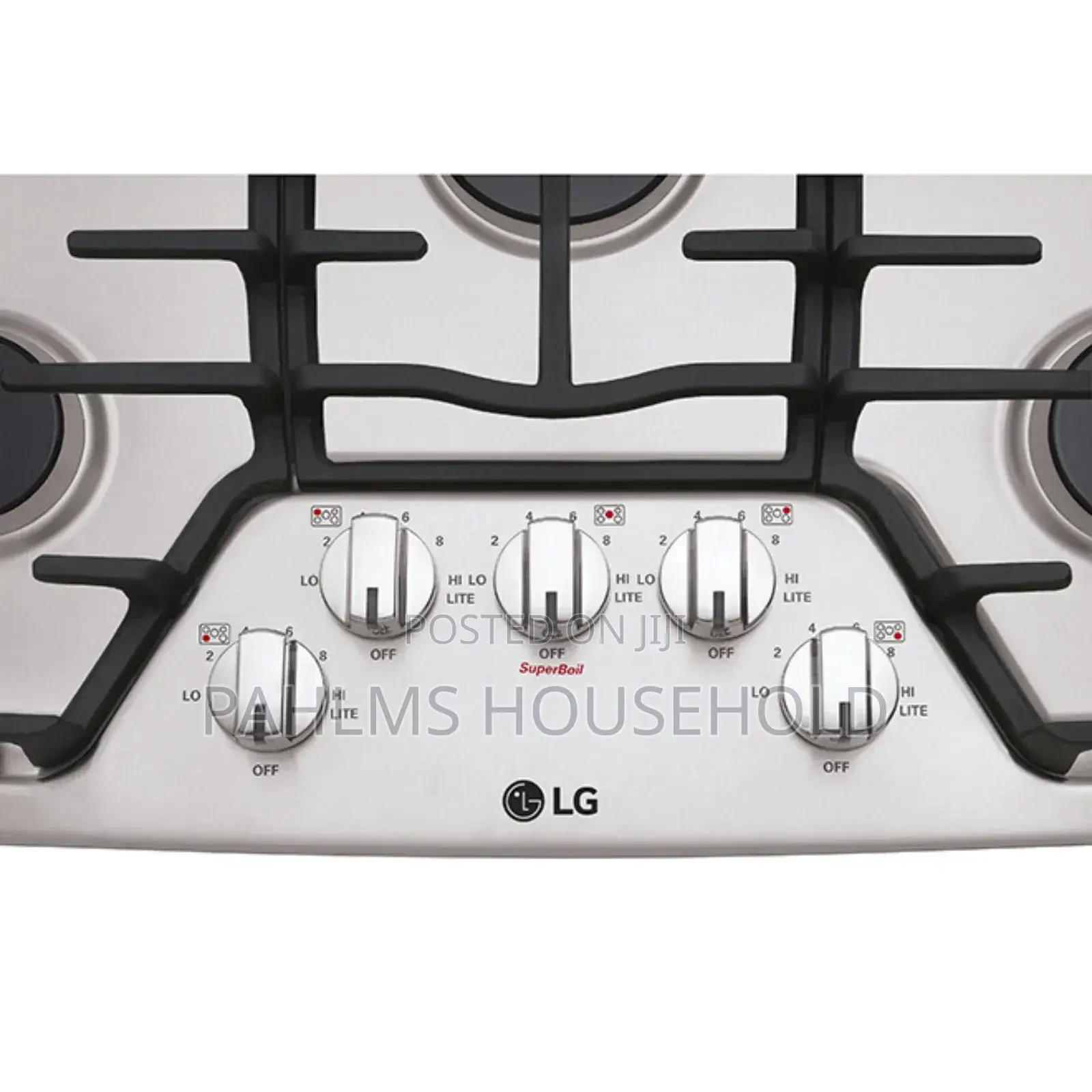 Lg Stainless Steel 5 Burner Superboil Gas Cooker