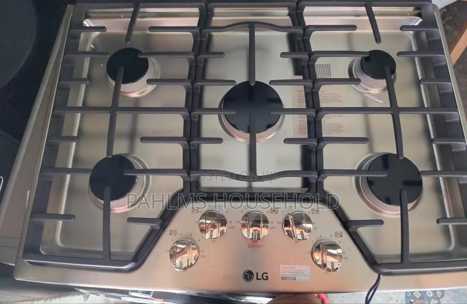 Lg Stainless Steel 5 Burner Superboil Gas Cooker