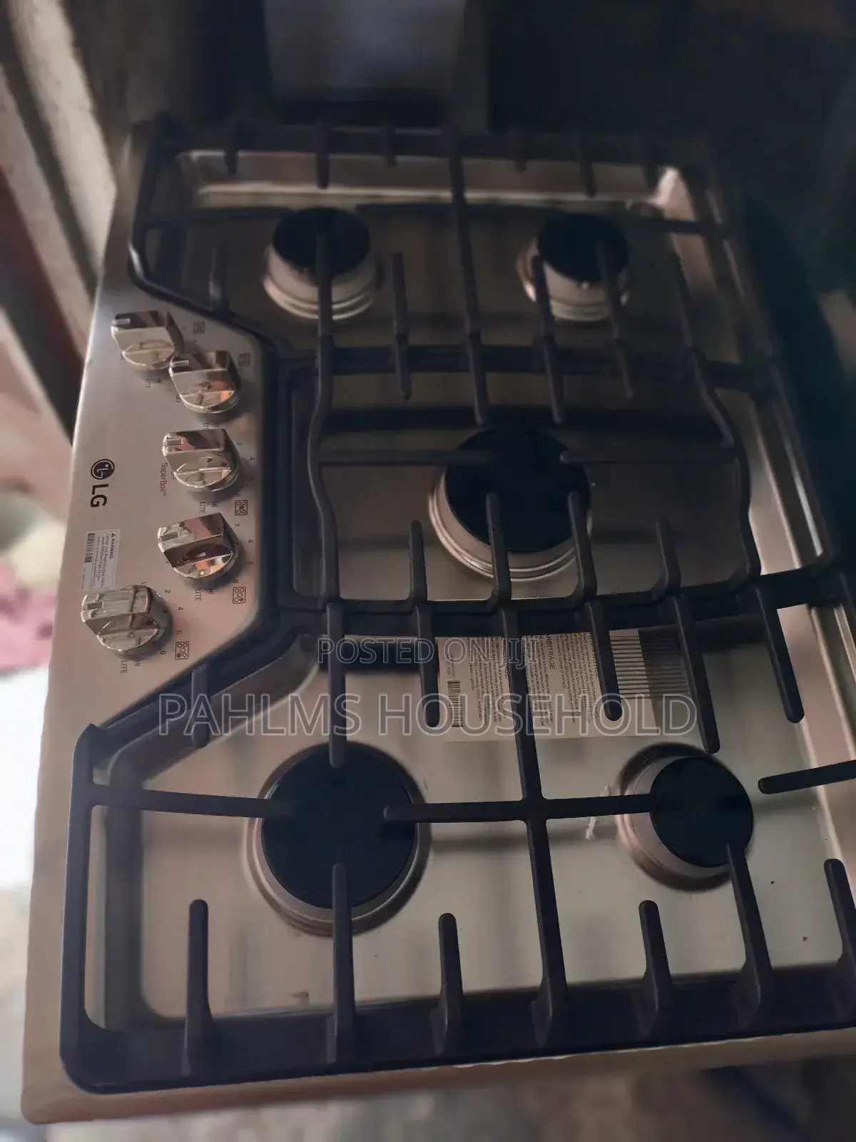 Lg Stainless Steel 5 Burner Superboil Gas Cooker