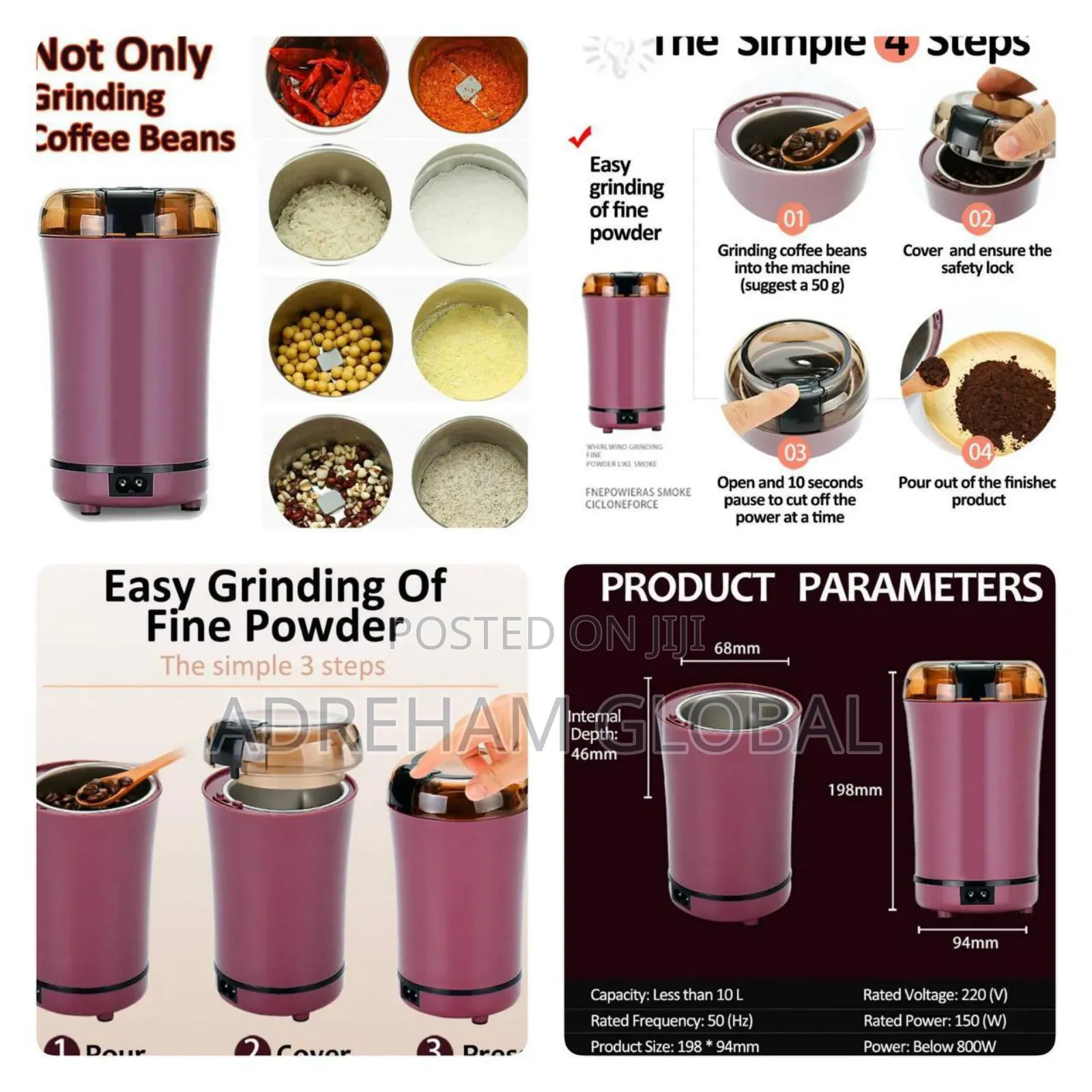 Dry Grinder for Grinding Dry Foods