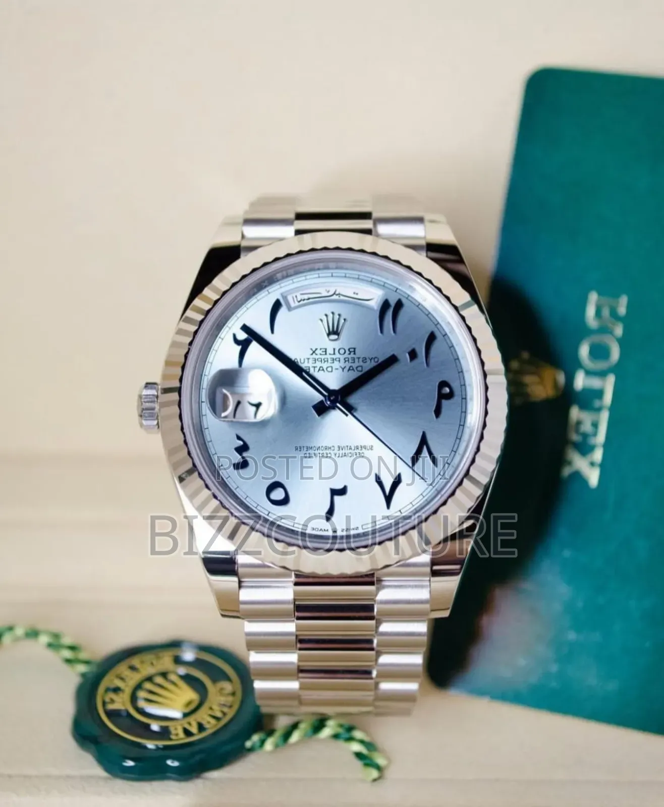 High-Quality Aaa Day-Date Rolex Silver Watch