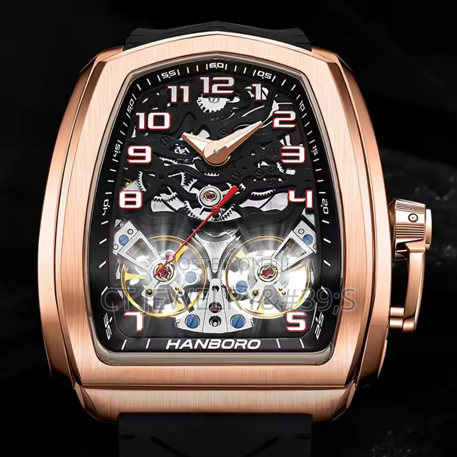 High Grade Hanboro Watch Timepiece With Extra Leather Strap