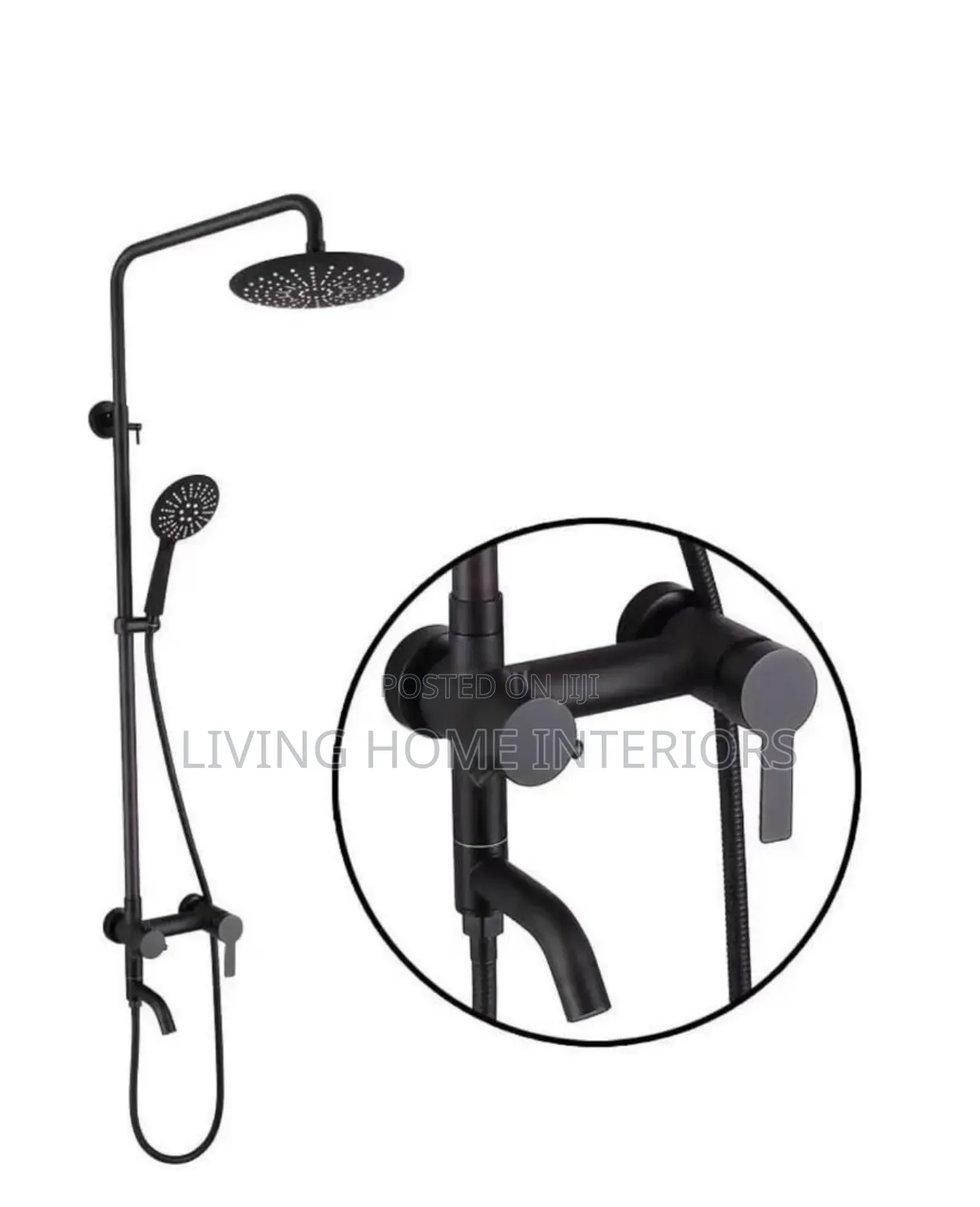 Matte Black Shower Mixer