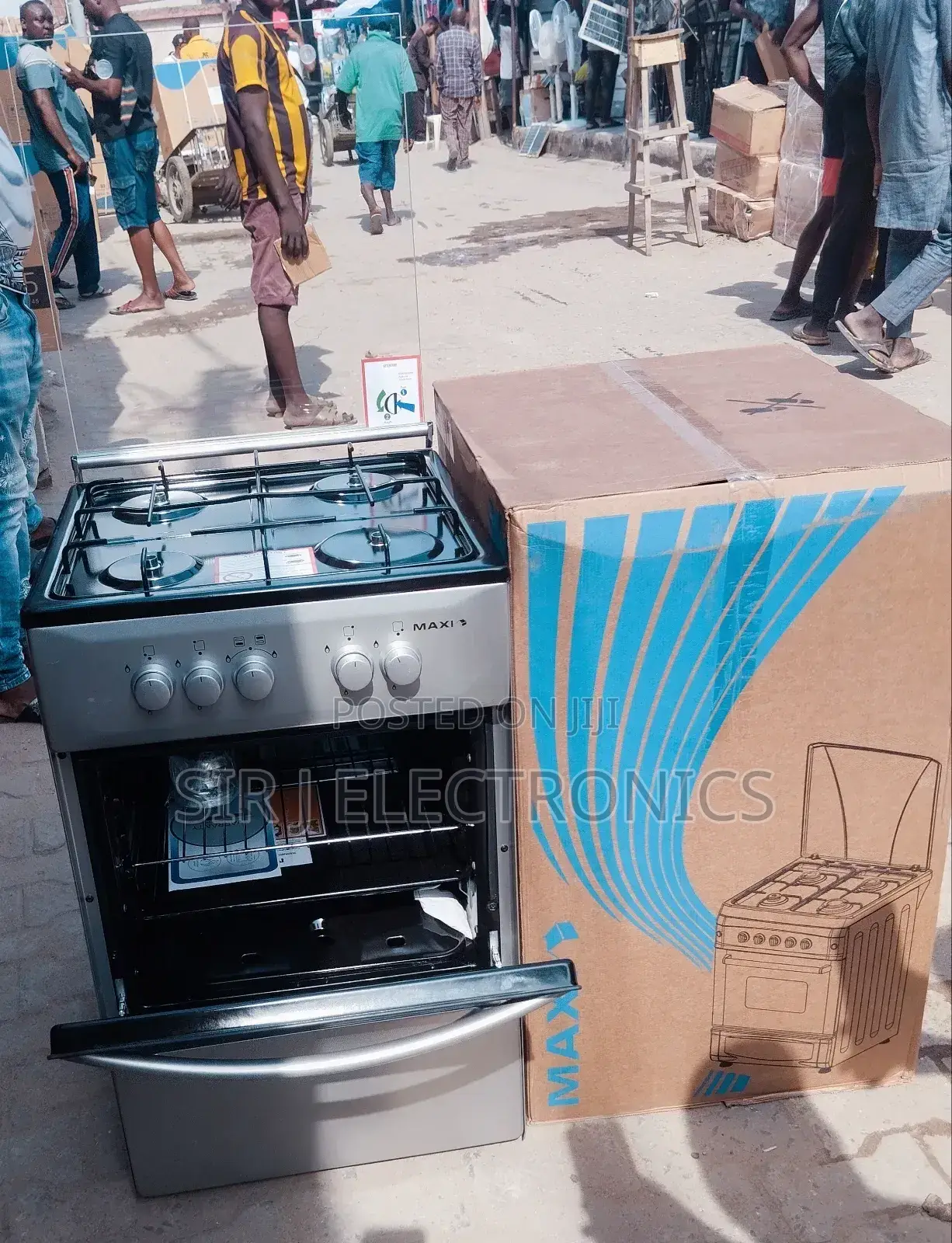 Maxi 4burner Standing Gas Cooker With Oven/Grill