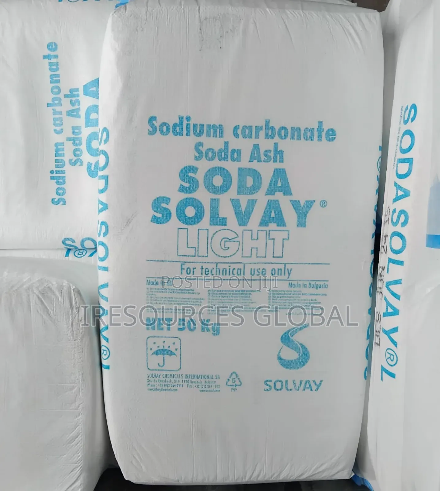 Sodium Carbonate (Soda Ash Light) Solvay 50kg Technicall Use