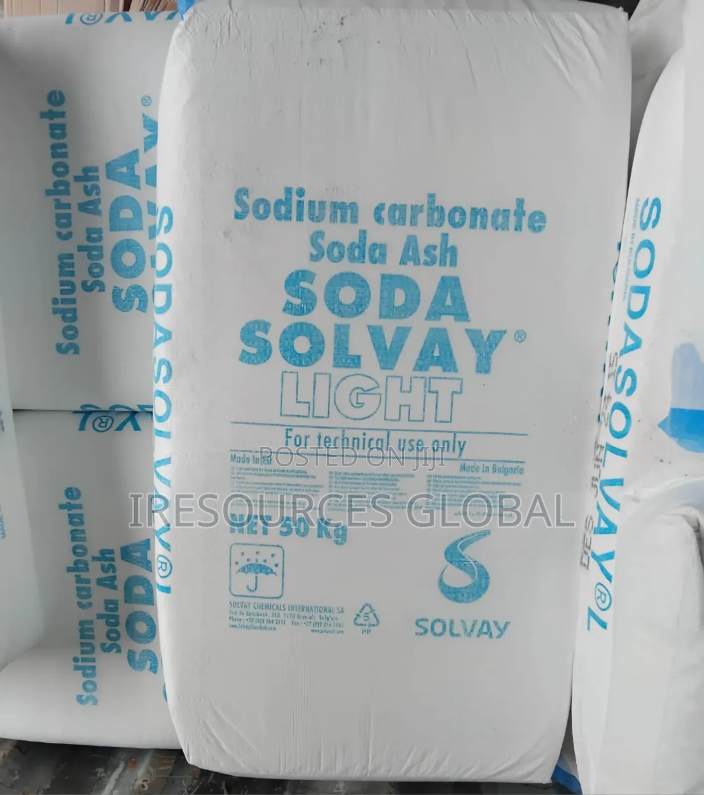 Sodium Carbonate (Soda Ash Light) Solvay 50kg Technicall Use
