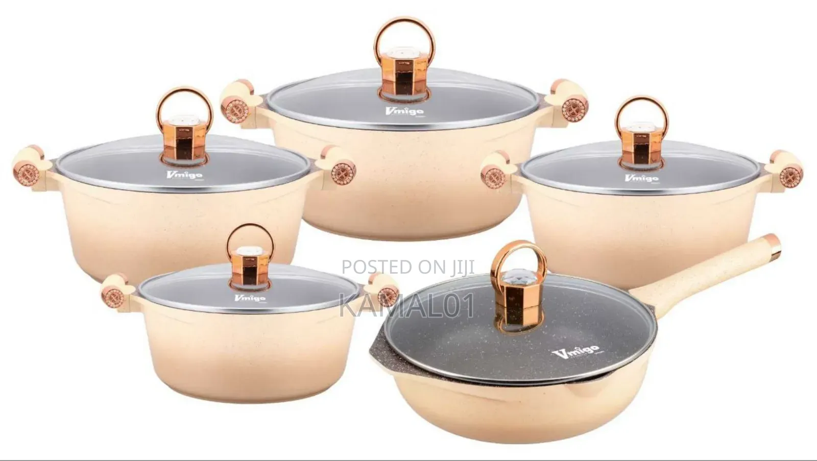 The Vmigo Cookware Set 20cm, 24cm, 28cm,32cm Pots 28cm Fry