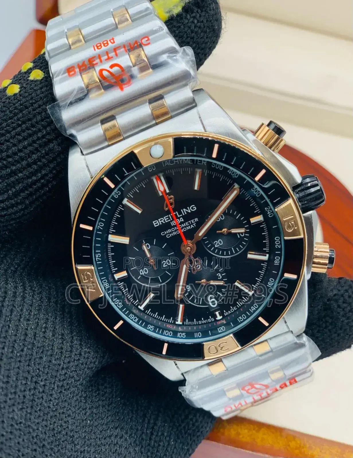 High Grade Breitling Men's Watch Quality Chain Strap
