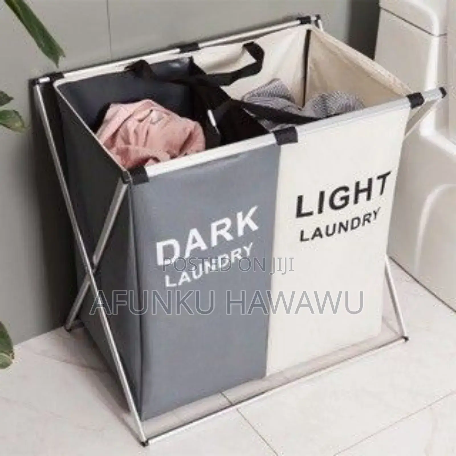 2pertition Laundry Cloth Basket