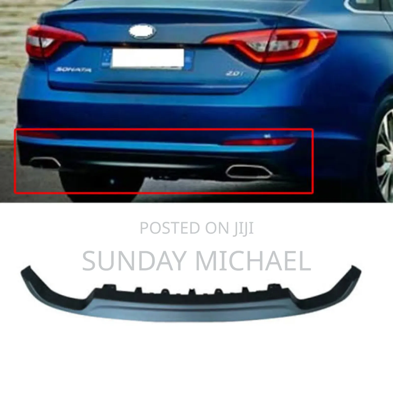 Hyundai Sonata Back Down Bumper