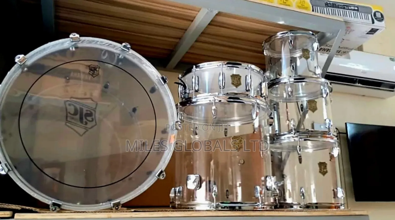 SJC Professional Transparent 7set Drum