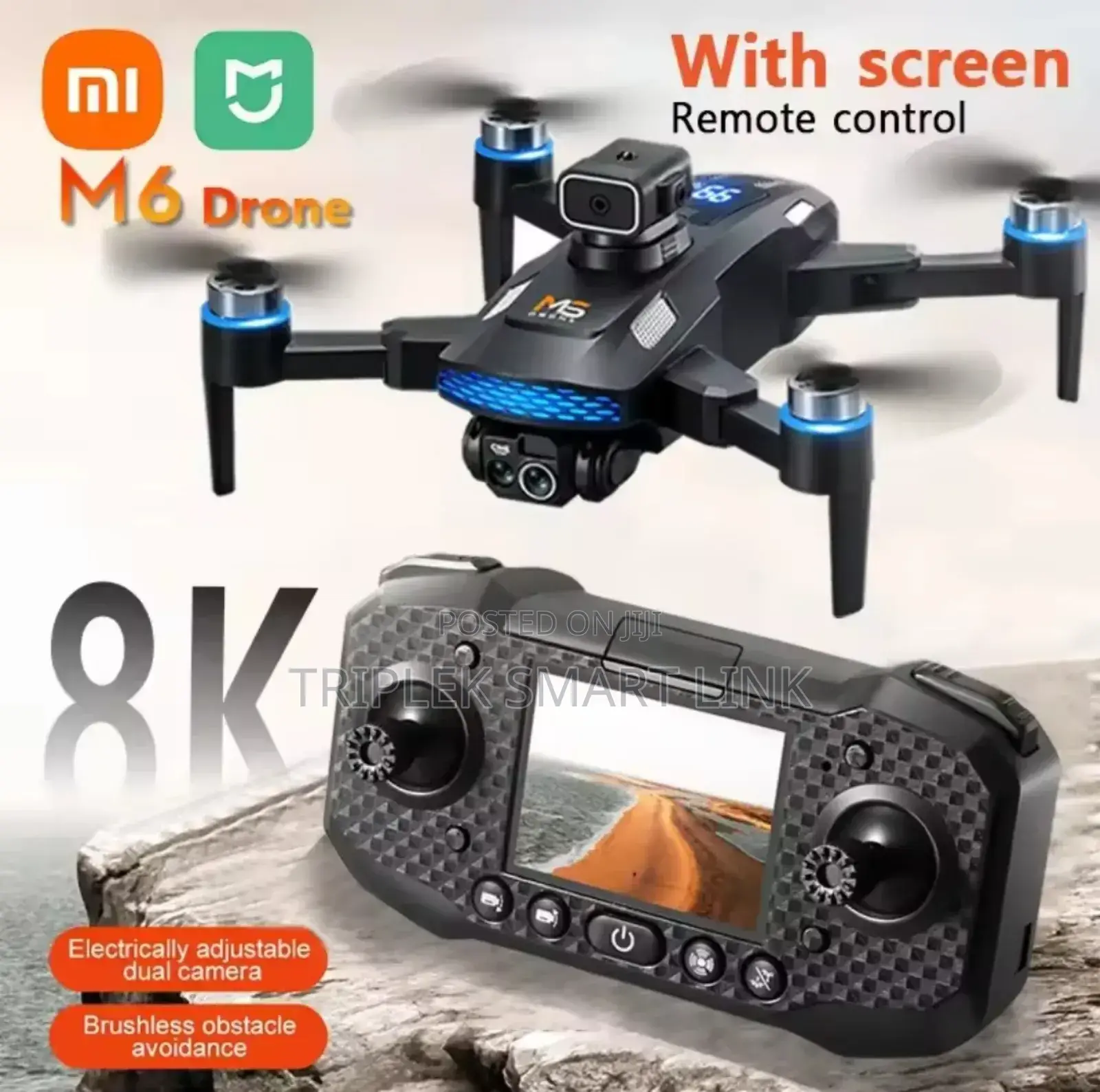 M6 Drone Hd Camera Drones 5g Video Uav With Screen Rc