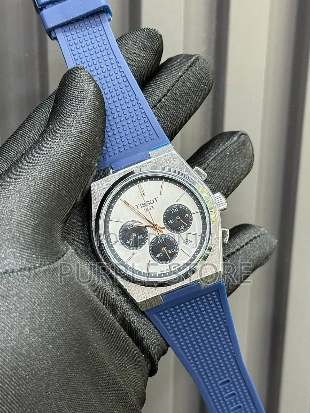 Tissot Chronograph Rubber-Strap Watch for Men