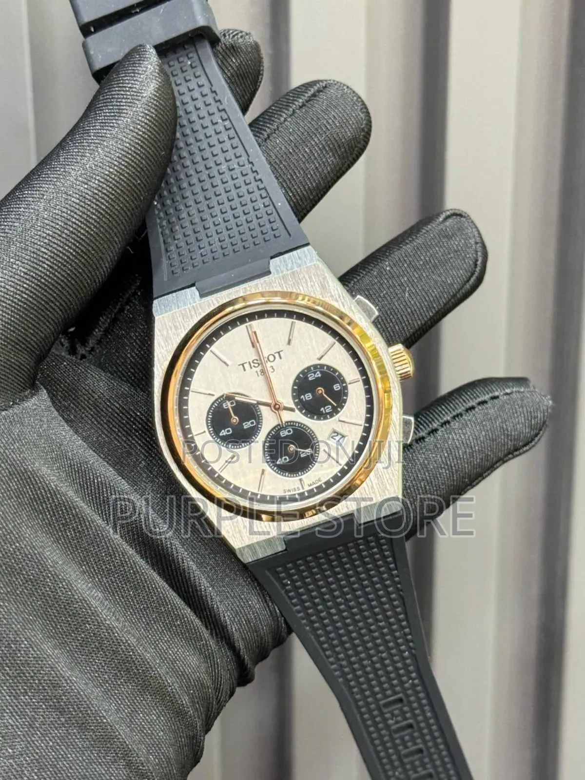 Tissot Chronograph Rubber-Strap Watch for Men