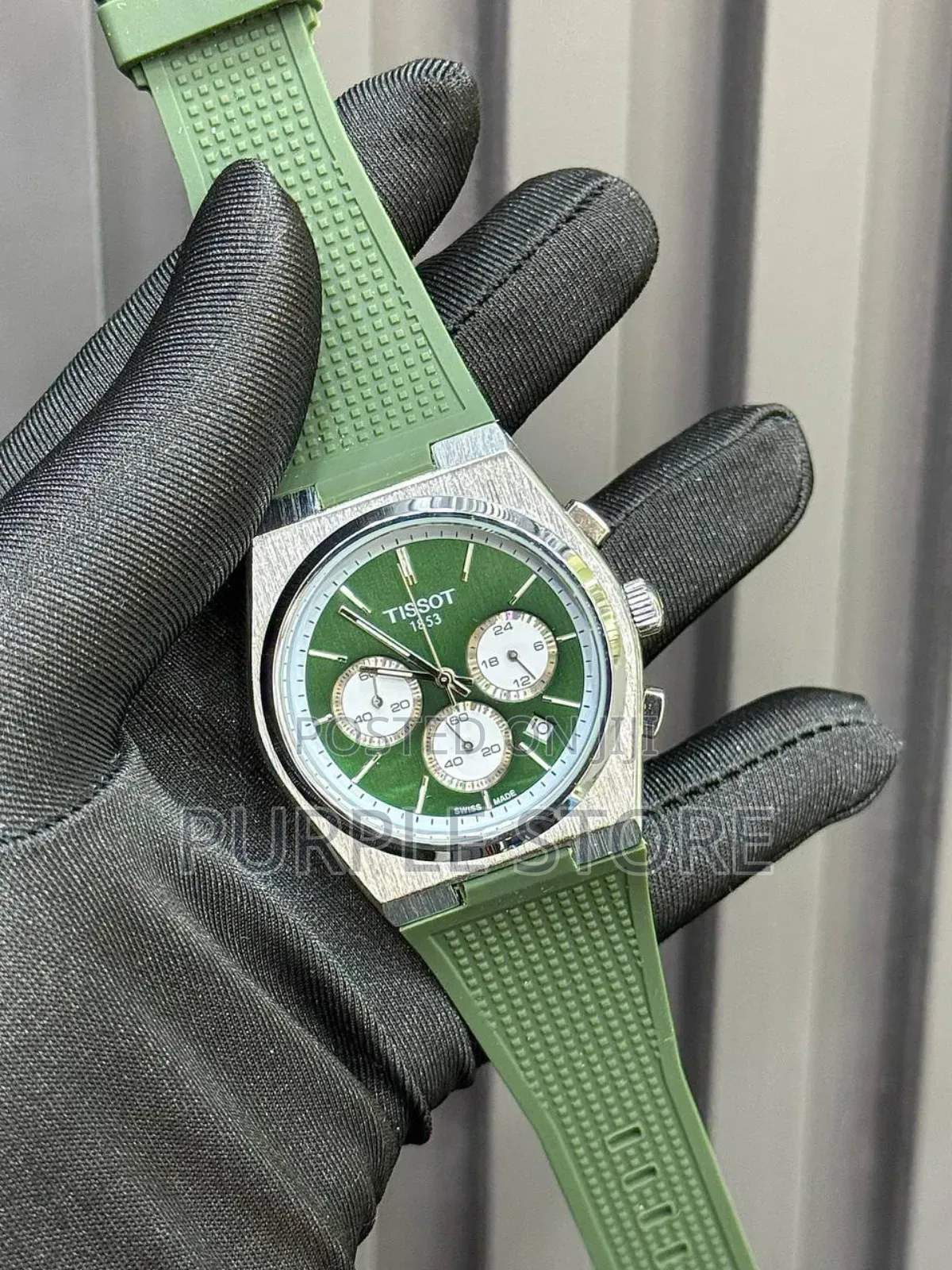Tissot Chronograph Rubber-Strap Watch for Men