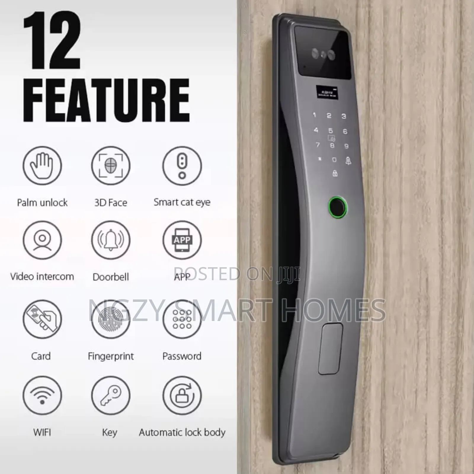 NGZ-220 Palm Recognition Smart Door Lock
