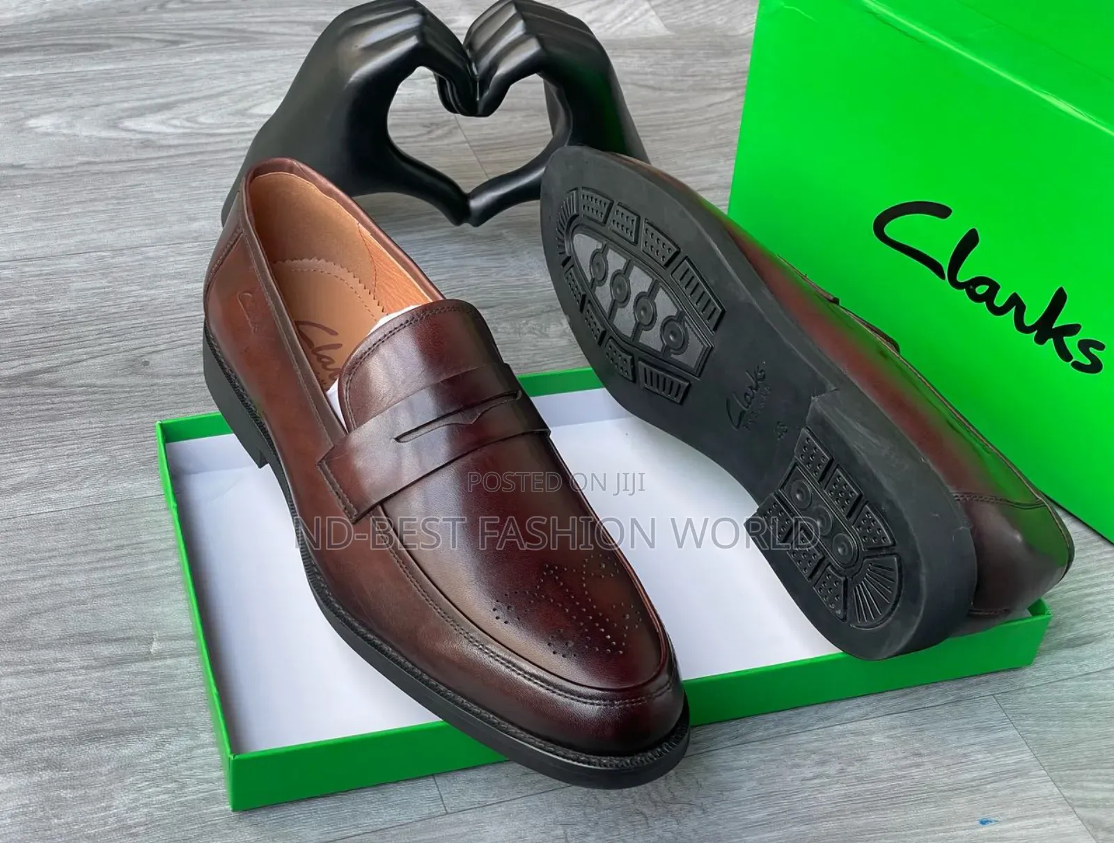 Clarks Leather Brawn Shoes
