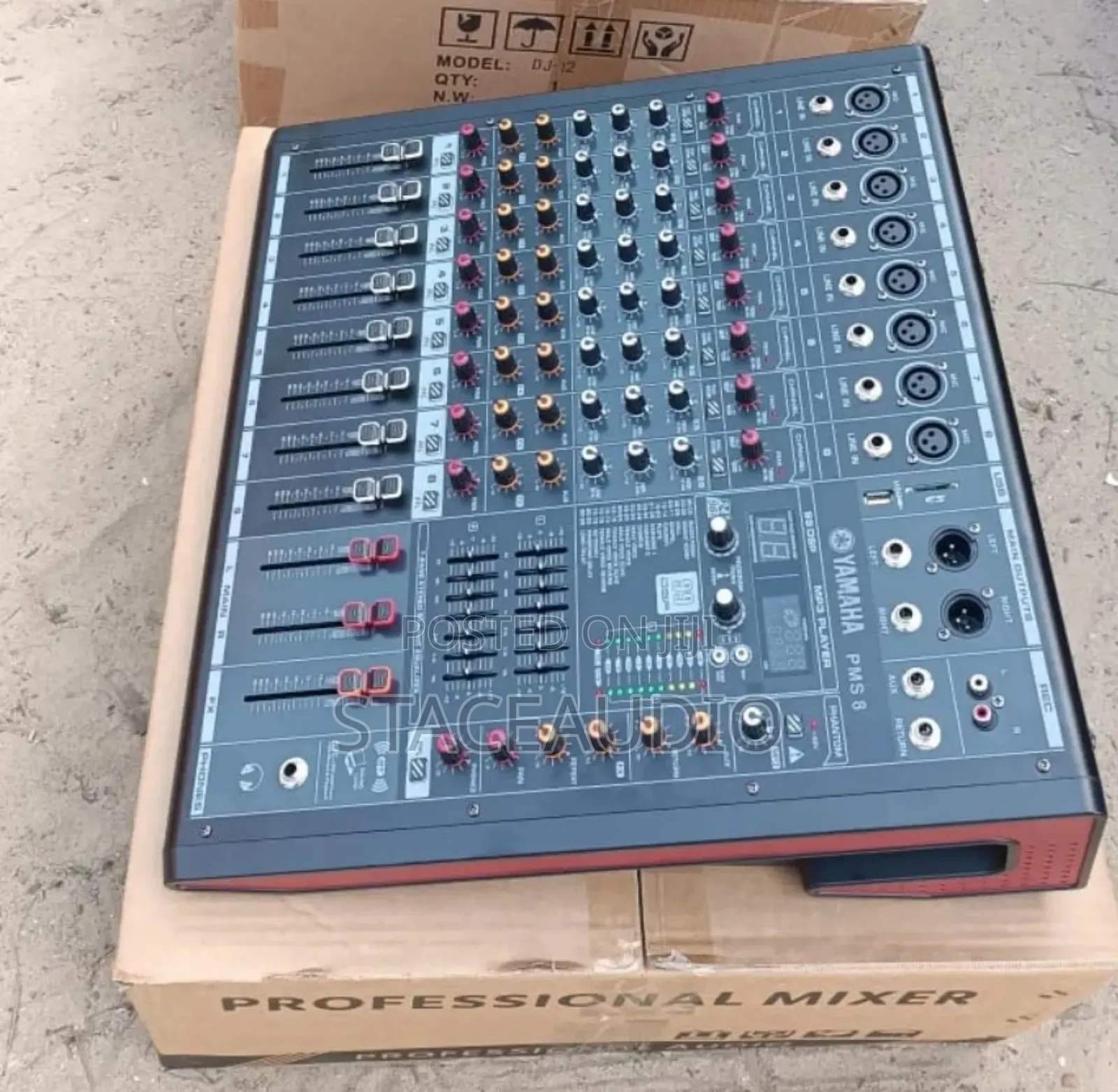 Yamaha 8 Chanels Powered Mixer With Bluetooth, Usb, Sd Card
