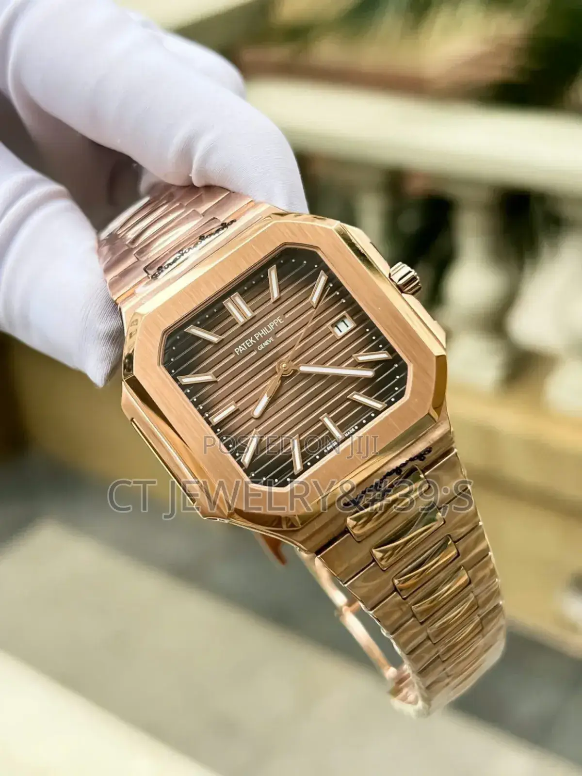 Patek Philippe Cubitus Rose Gold Watch Square 45mm
(Auto ✅)