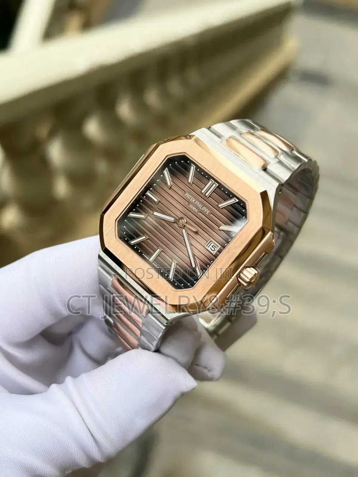 Patek Philippe Cubitus Rose Gold Watch Square 45mm
(Auto ✅)