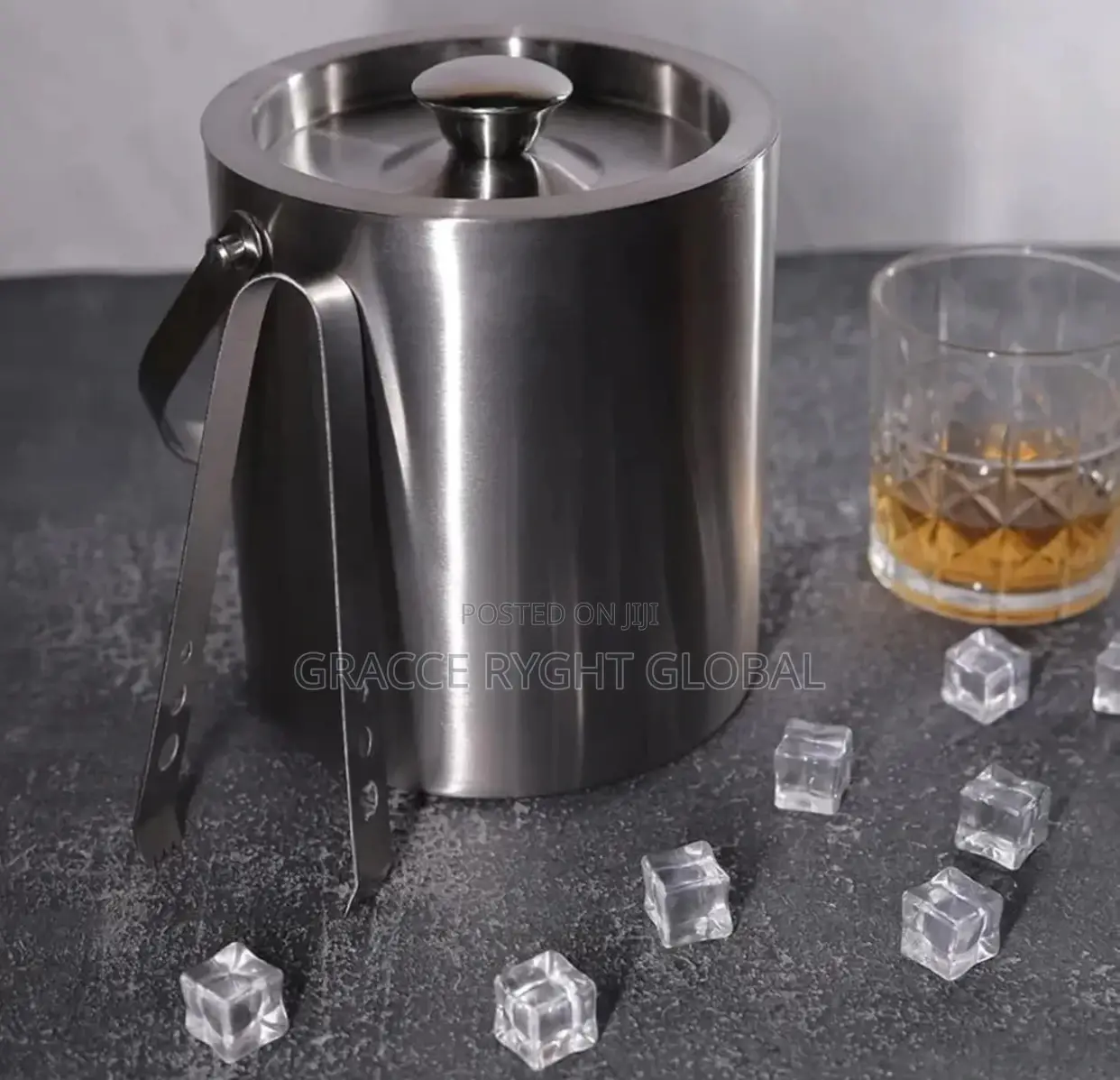 3l Stainless Insulated Ice Bucket With Picker