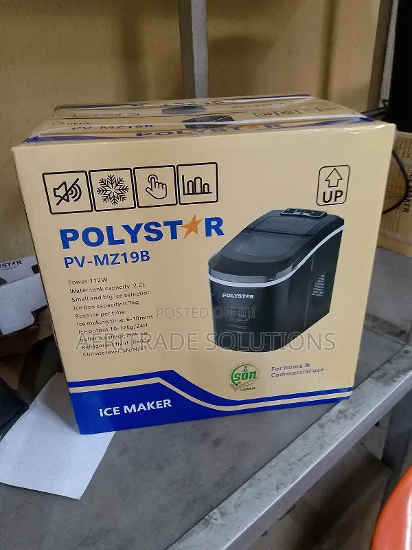 Quality Portable Polystar Ice-Maker 2.2litres Capacity