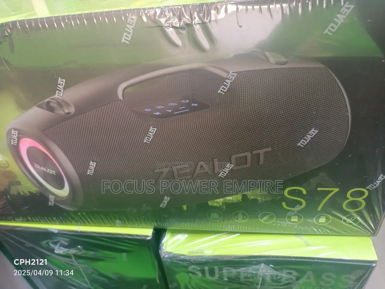 Original Zealot Basss75 Wireless Speaker Powerful Soundtrack