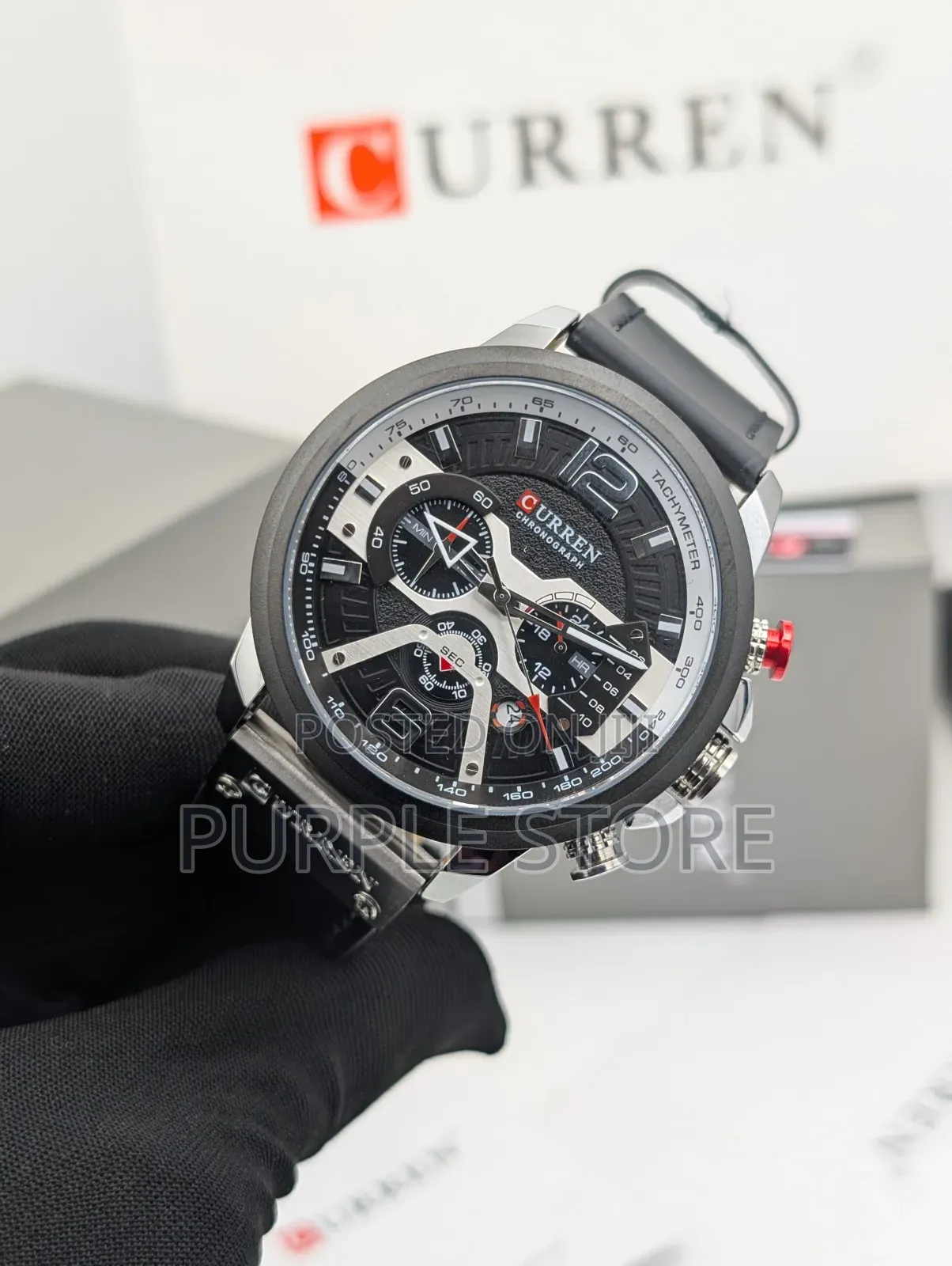Curren Leather Chronograph Quality Watch
