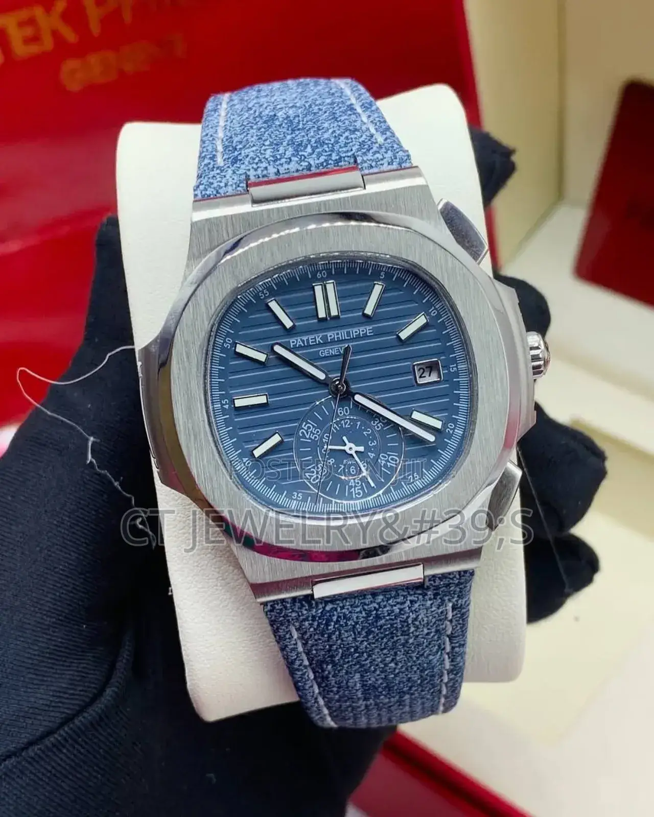 Patek Philippe. Power Reserve. 45 Hours (Denim Jeans Strap)