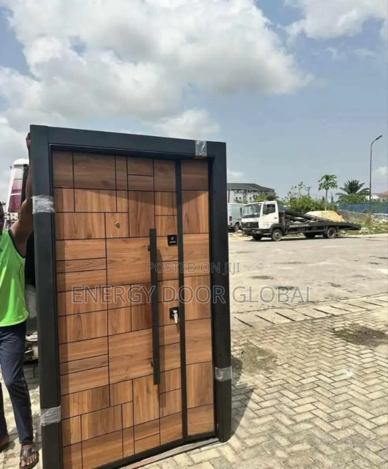 Multi-Line Brown Adjustable Turkey Security Entrance Door