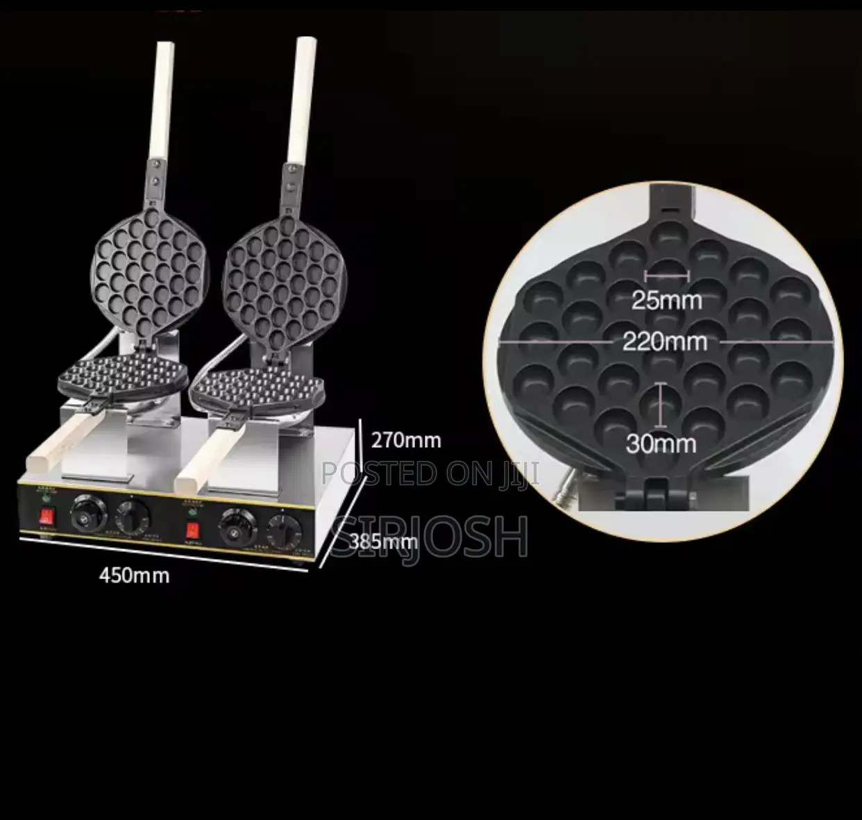 Industrial Egg Bubble Waffle Maker
