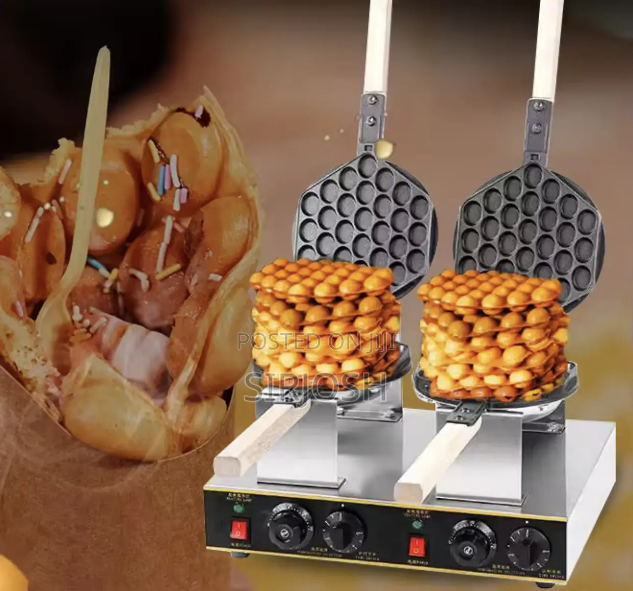 Industrial Egg Bubble Waffle Maker