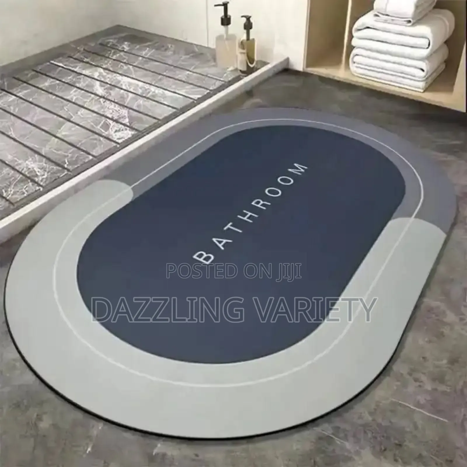 Big Size Silicone Bathroom Absorbent Quick-Drying Mat