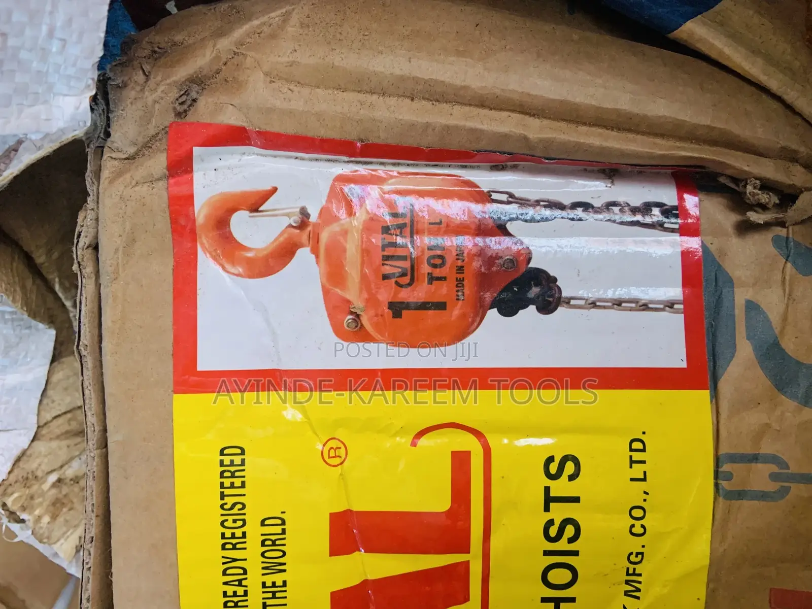 Hand Chain Hoist 1ton X 3meter