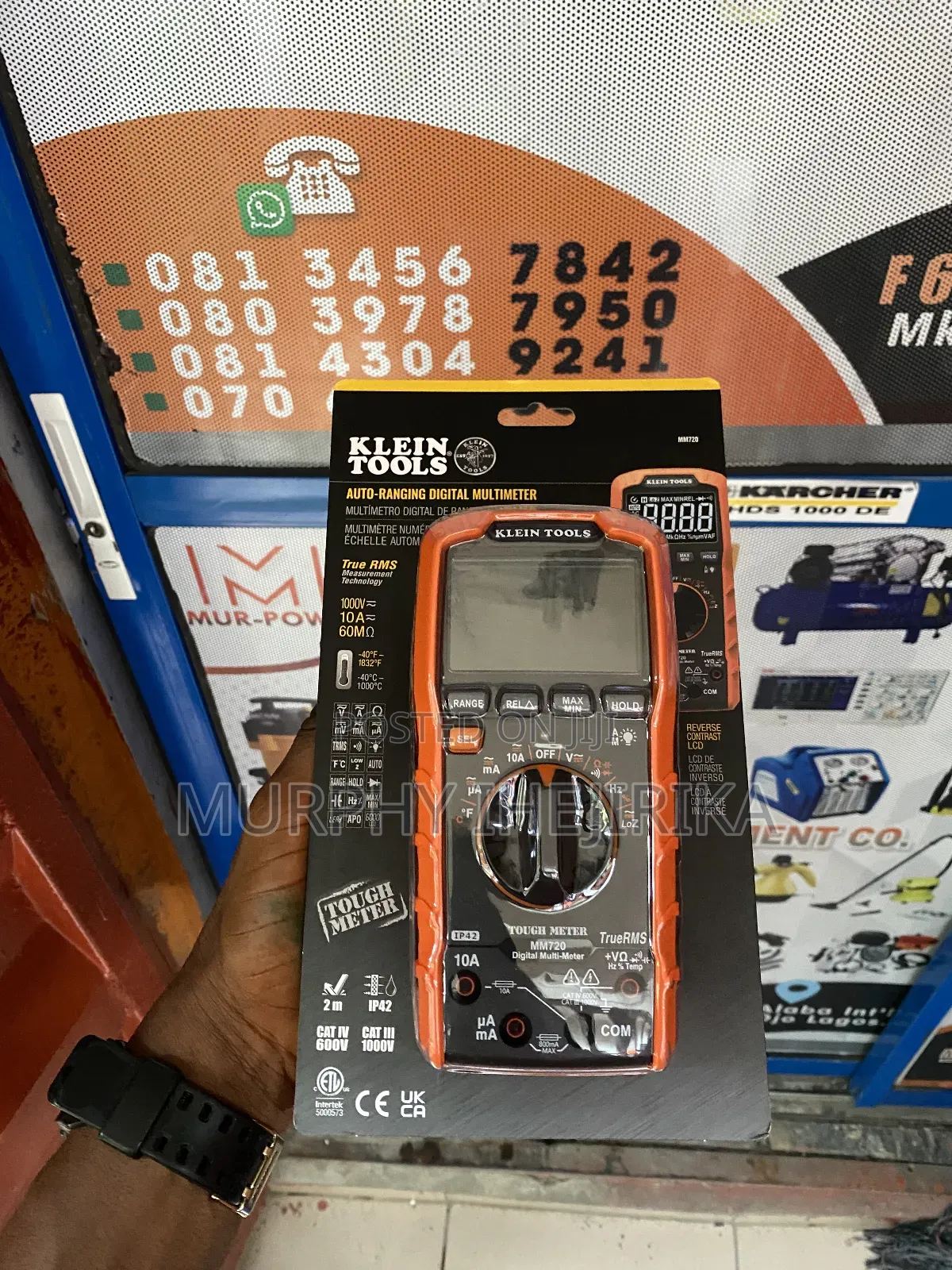 Digital Multimeter, Trms Auto-ranging,1000v, Temp, Mm720