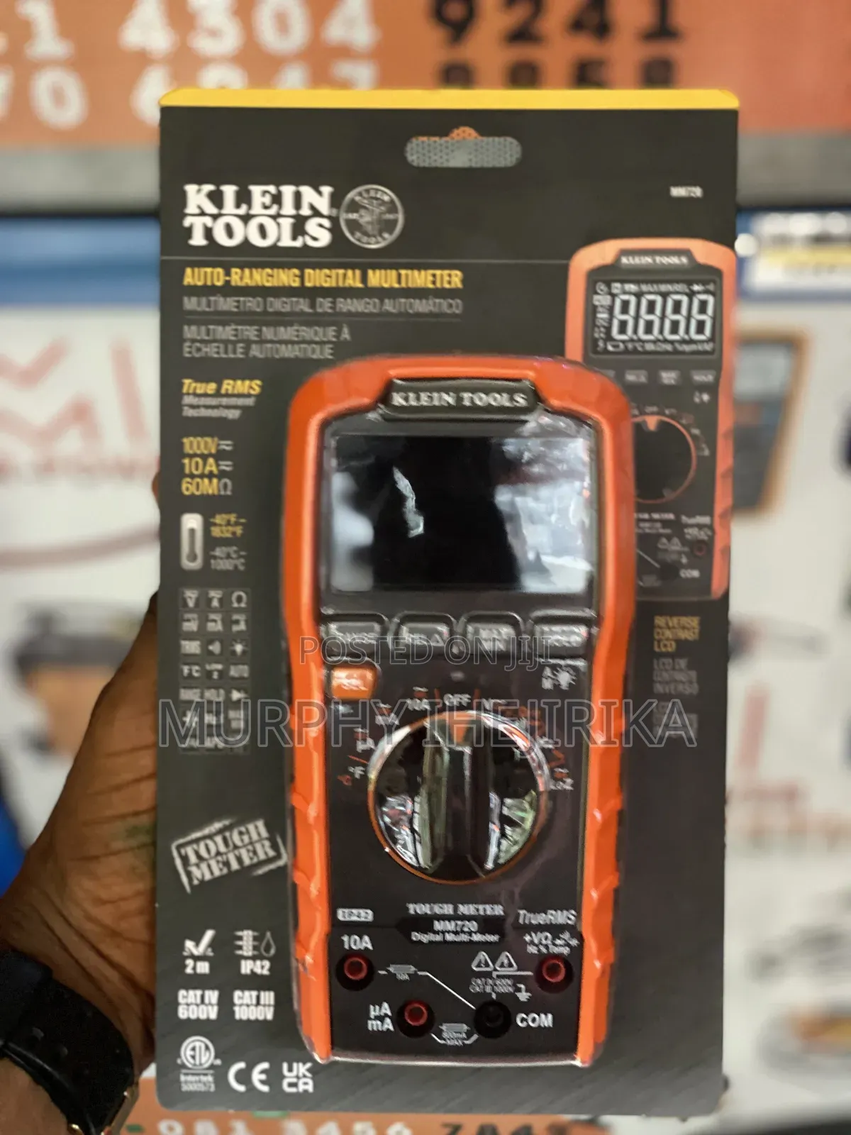 Digital Multimeter, Trms Auto-ranging,1000v, Temp, Mm720