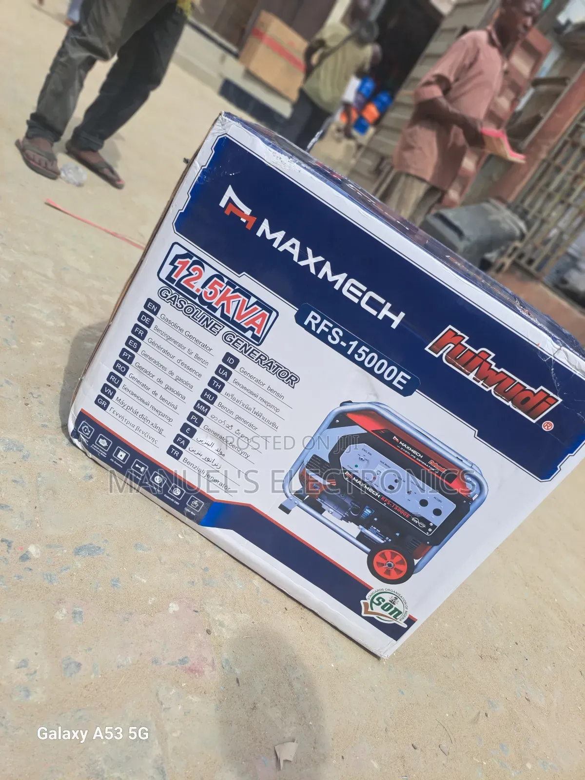 (12.5 Kva)Maxmech Petrol Generator Model Rfs15000e2 100%