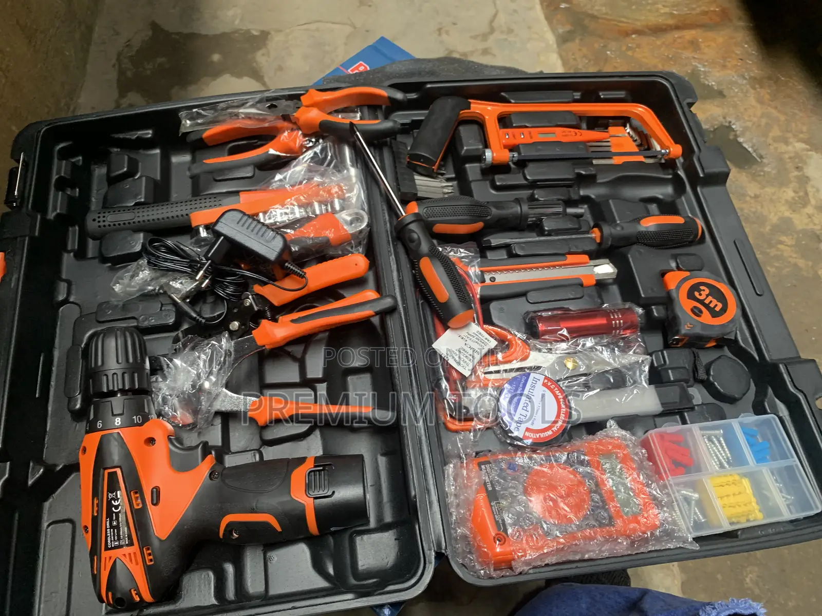 Cordless Powerplus Tools Set One Battery