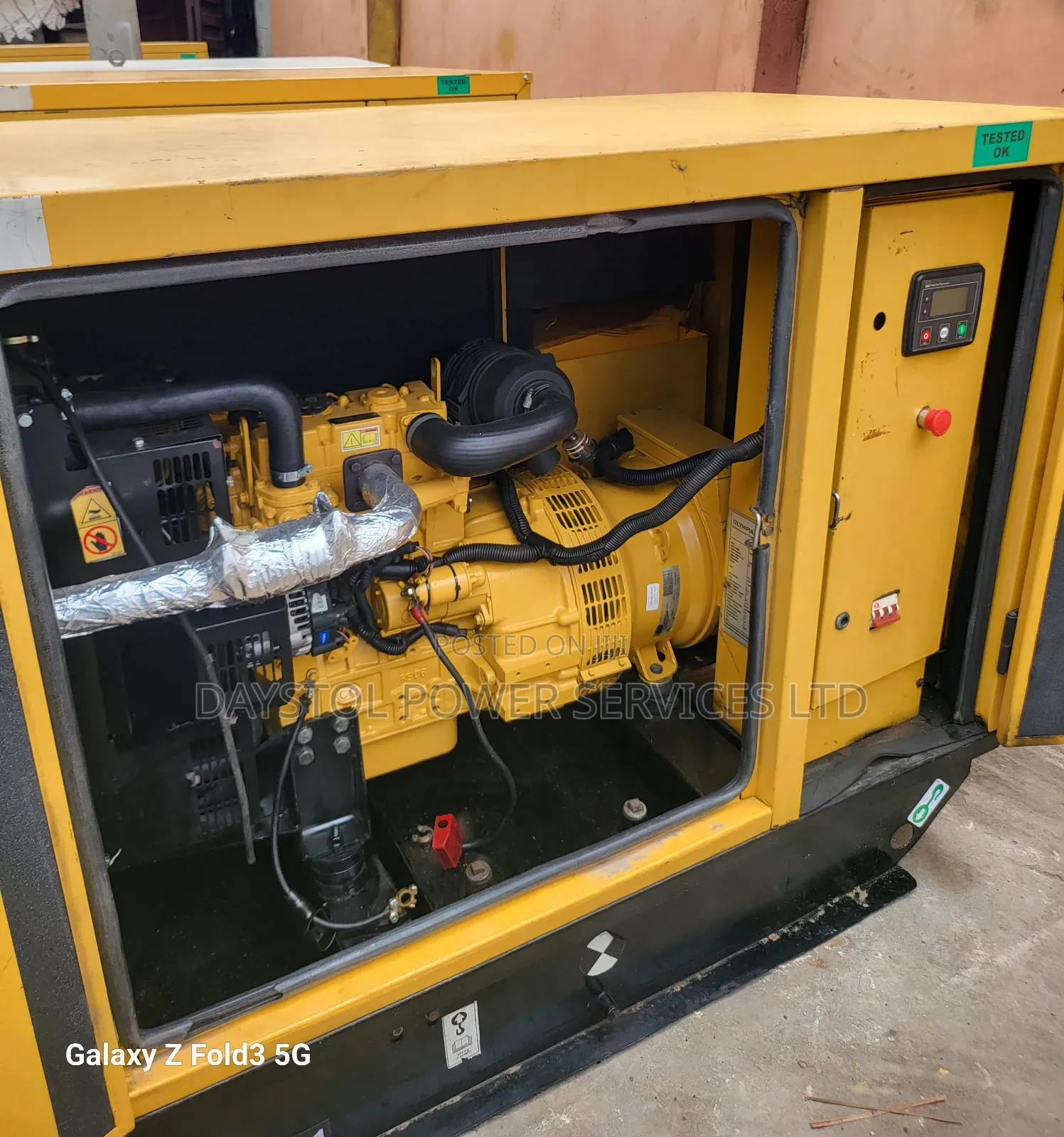 Semi-New 16kva Cat Soundproof Diesel Generator