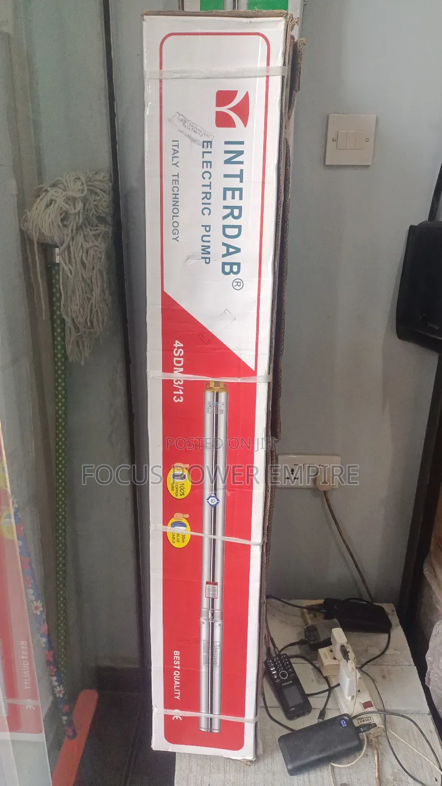 Original 1hp Interdab Electric Pump Best Quality Italy