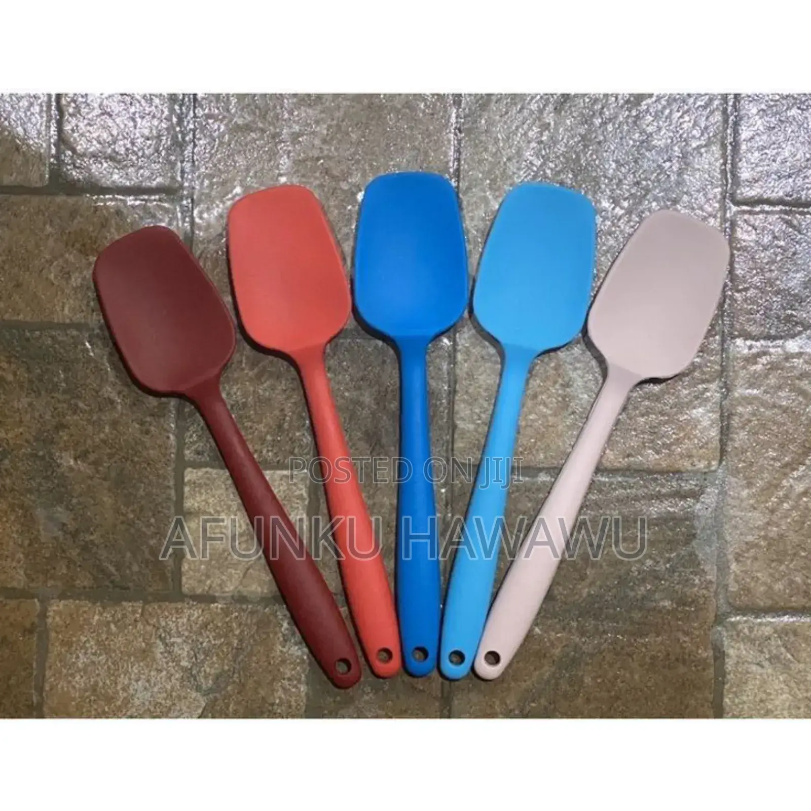 Heat Resistance Silicon Spatula Spoon Colour Varies
