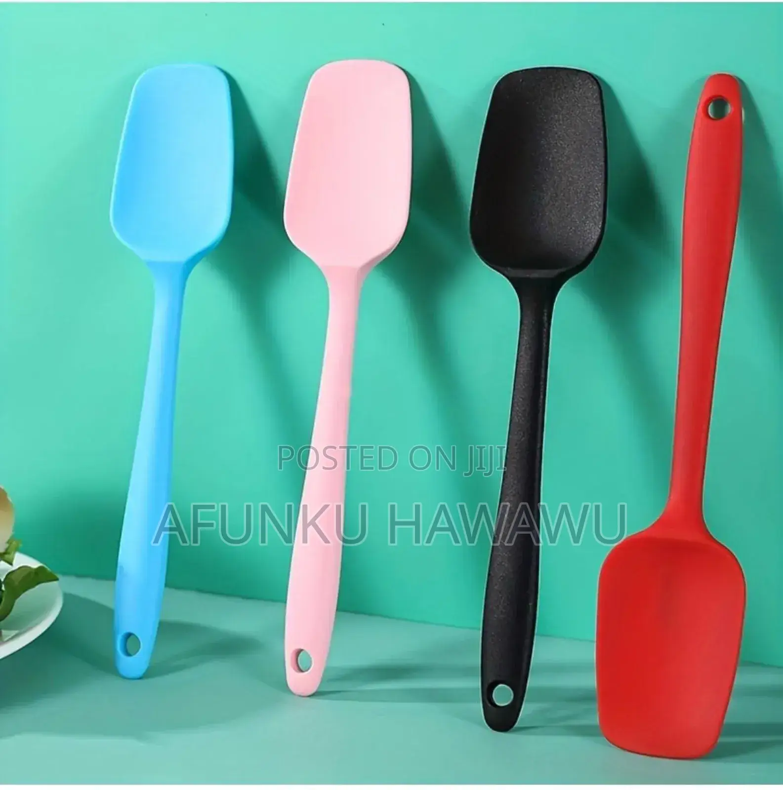 Heat Resistance Silicon Spatula Spoon Colour Varies