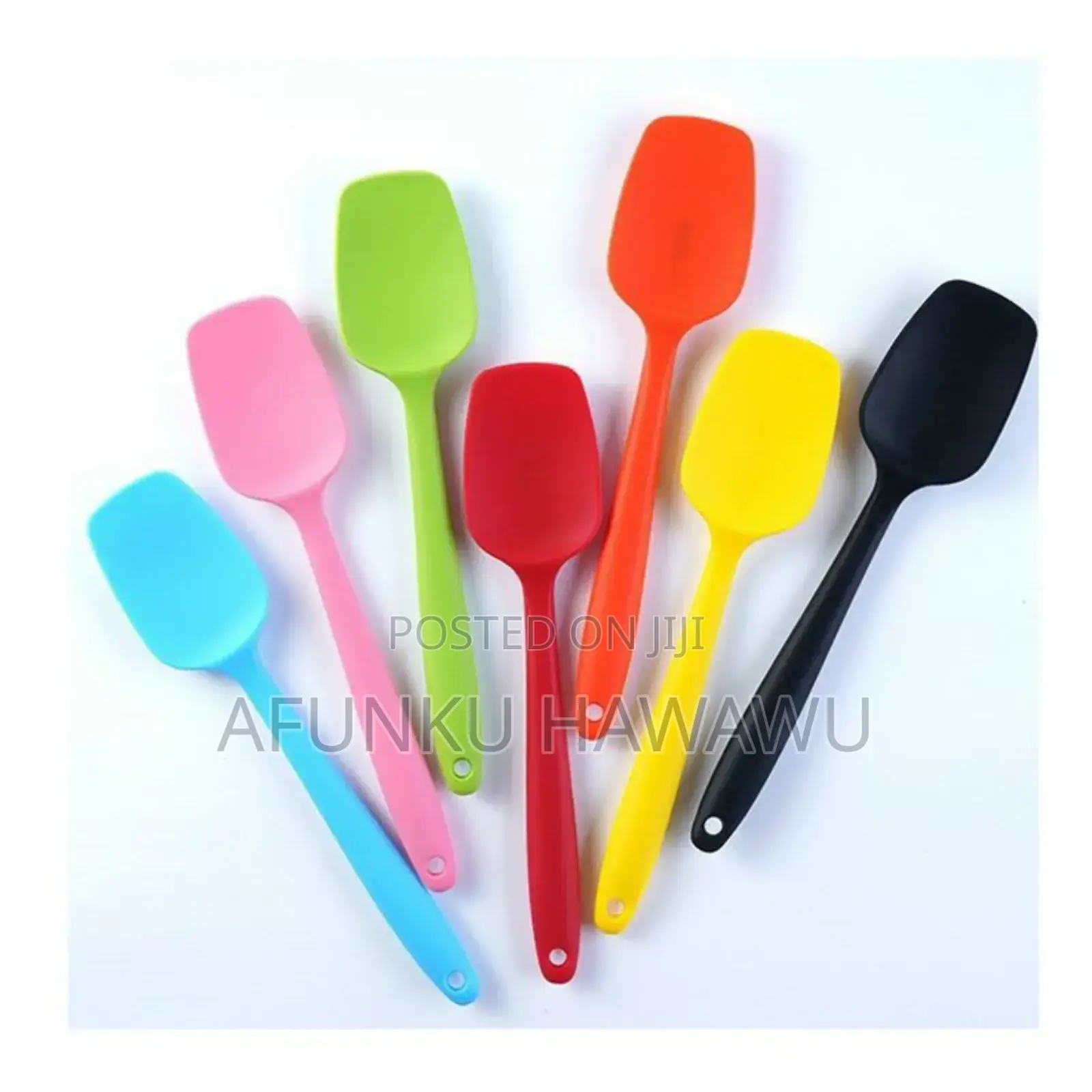 Heat Resistance Silicon Spatula Spoon Colour Varies