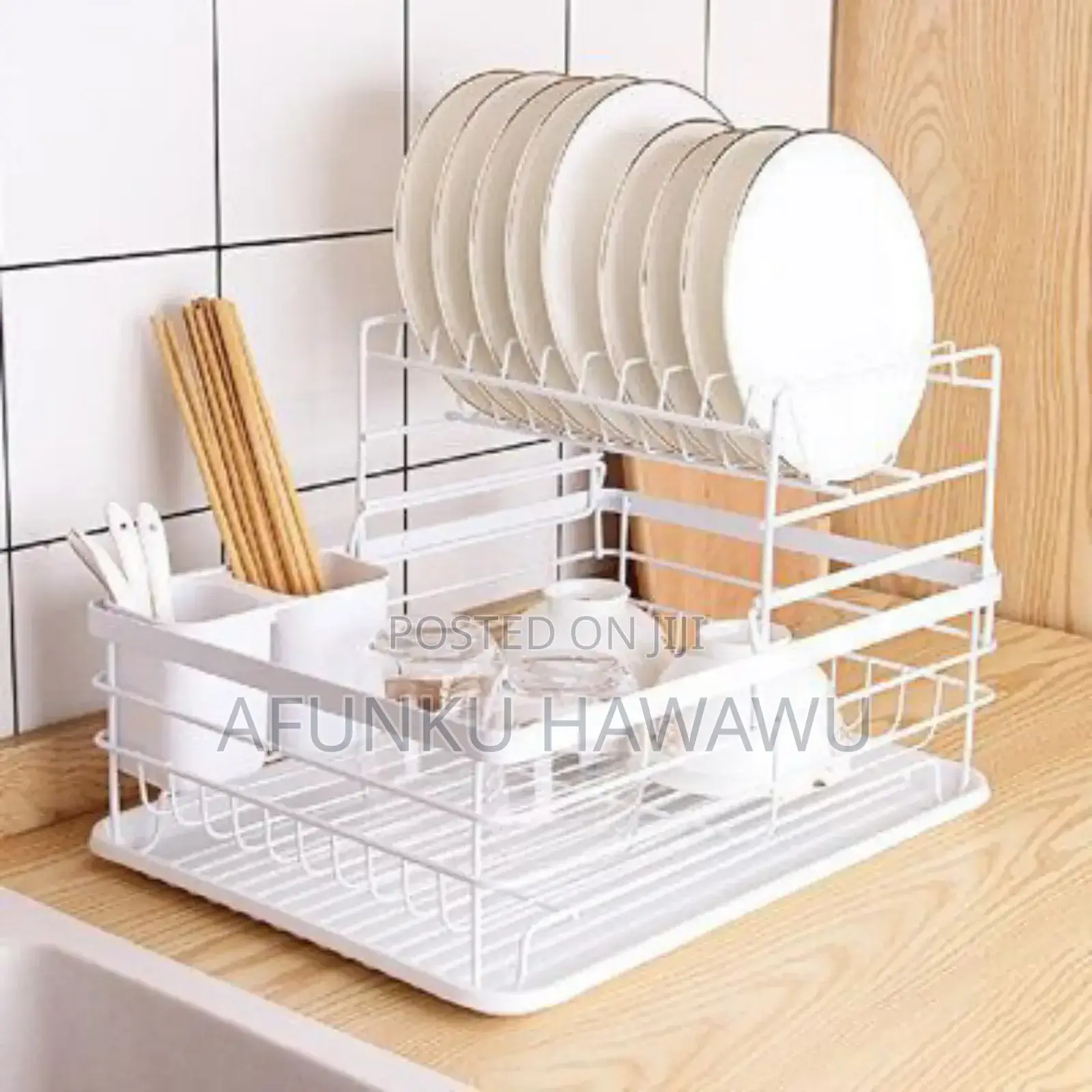 Dish Rack and Drainboard Set