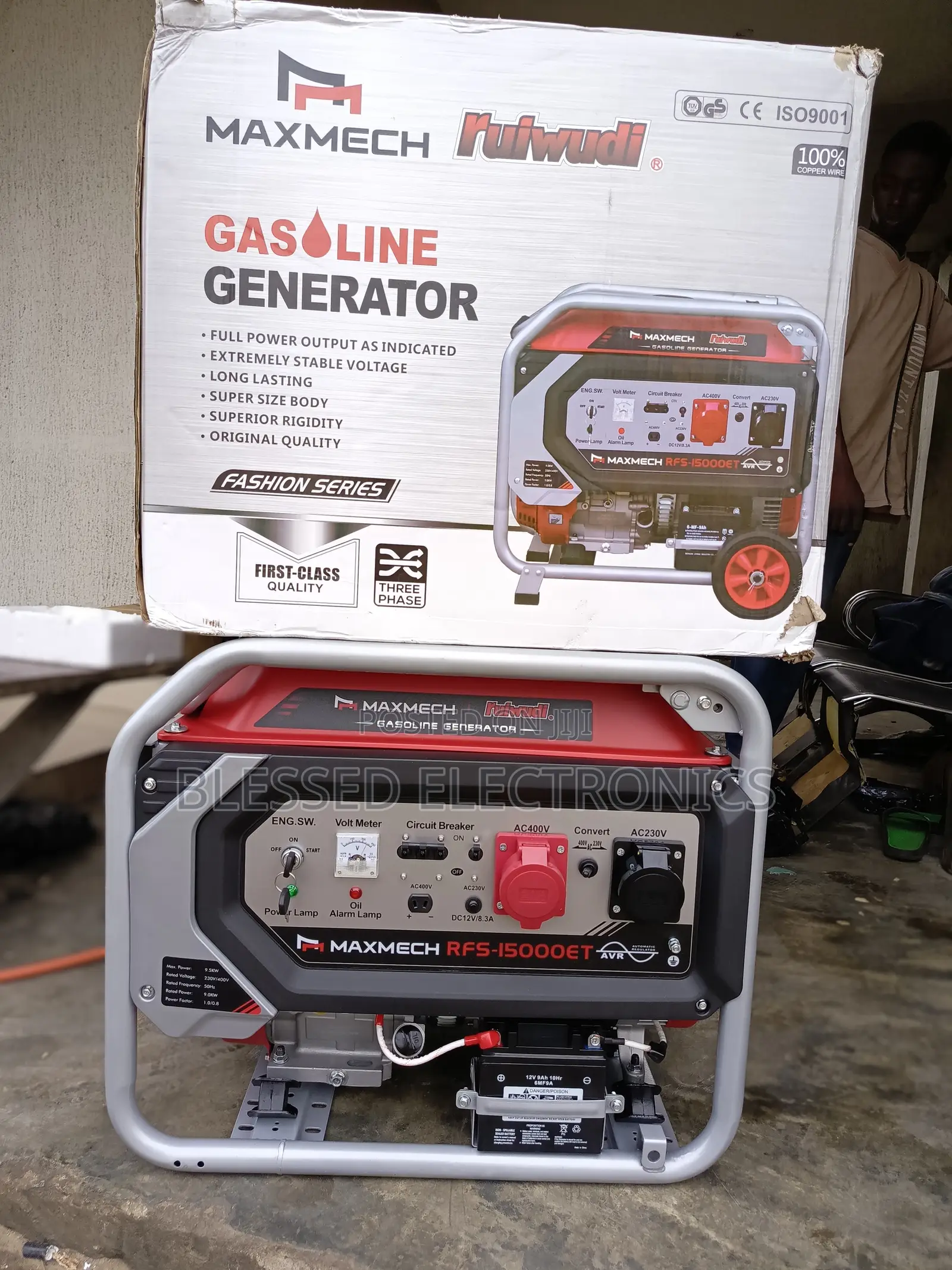 Maxmech 10kva Three-Phase Petrol Generator 100% Copper Wire