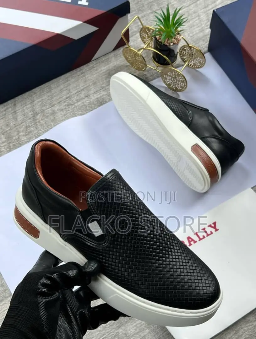 Original Bally Leather Casual Sneakers