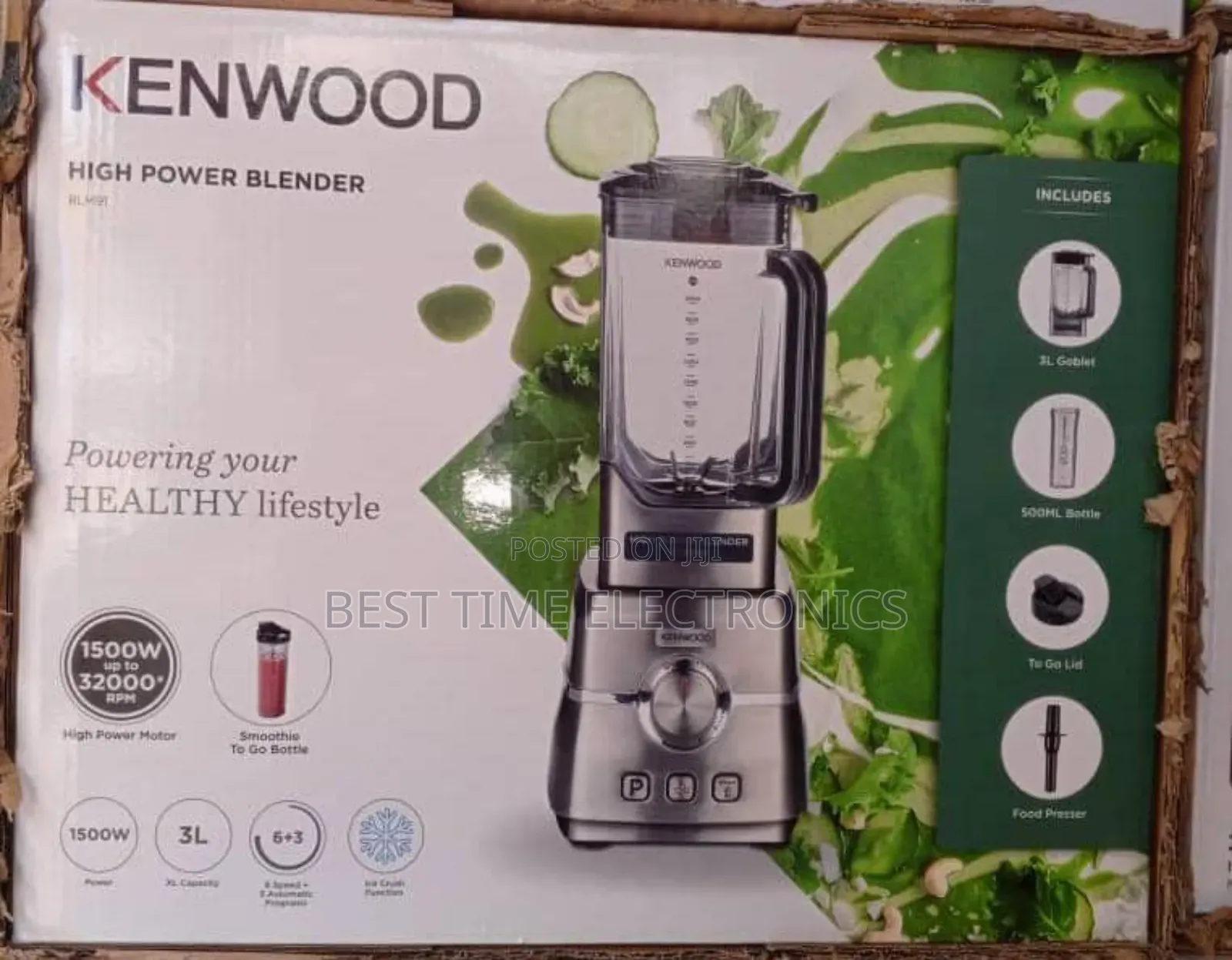 Kenwood 1500w High Power Blender (Blm91.640ss)