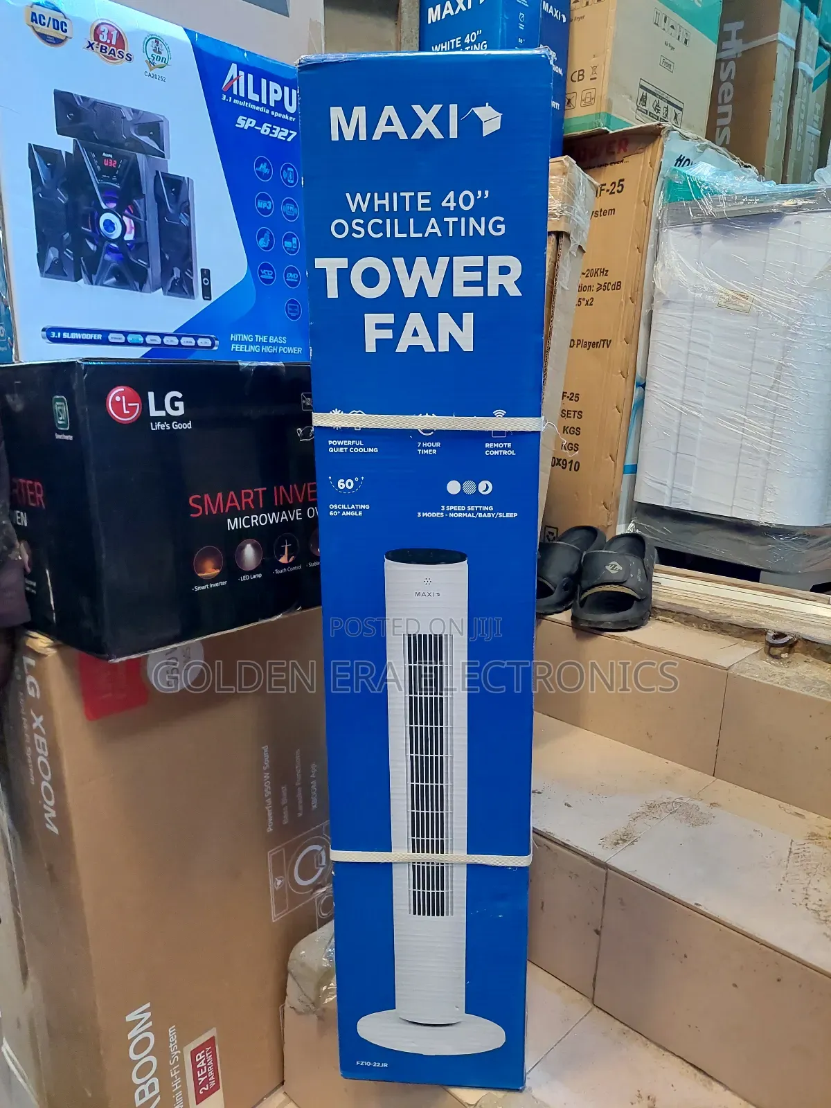 White 40inches Maxi Tower Fan